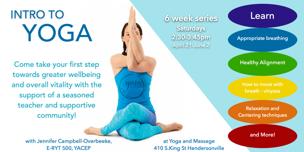 Intro to Yoga Series, Hendersonville NC Campbell Yoga